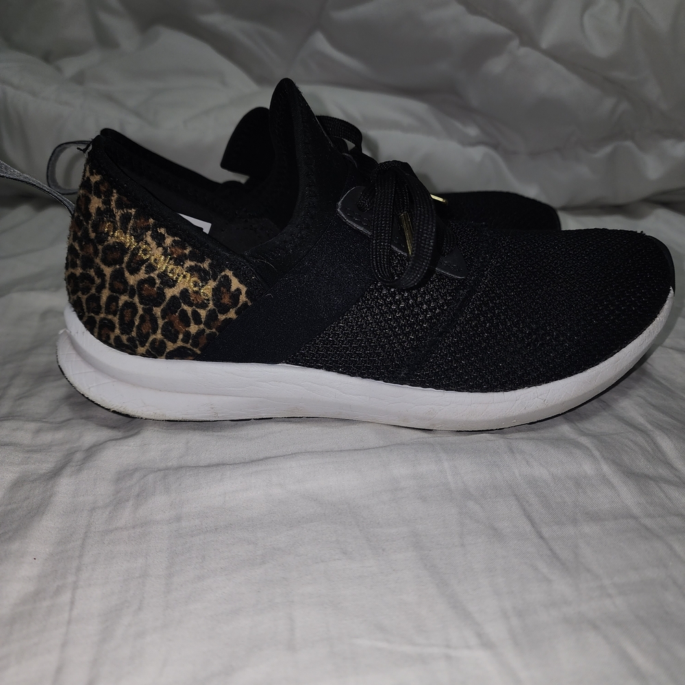 New Balance Black and Leopard Women's Sneakers